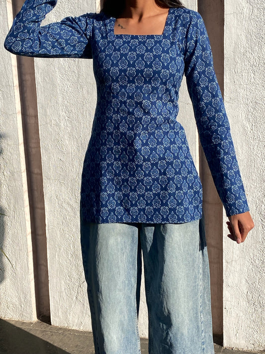 "SEHAR"- Back Tie up Short Kurti