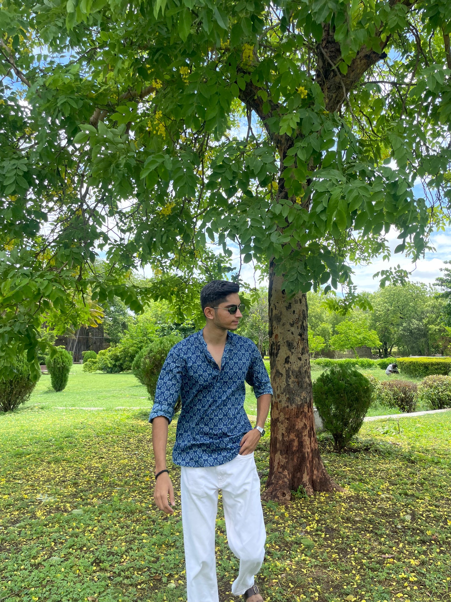 "REHMAT" full sleeves short kurta