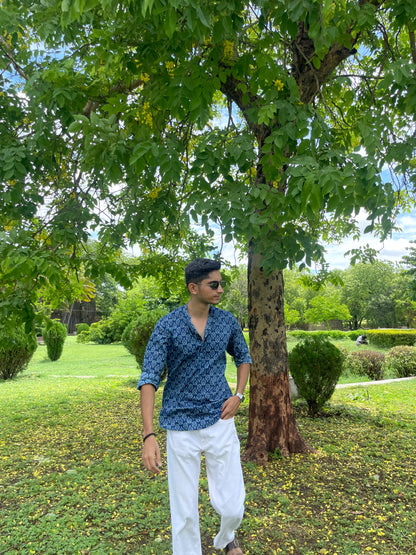 "REHMAT" full sleeves short kurta
