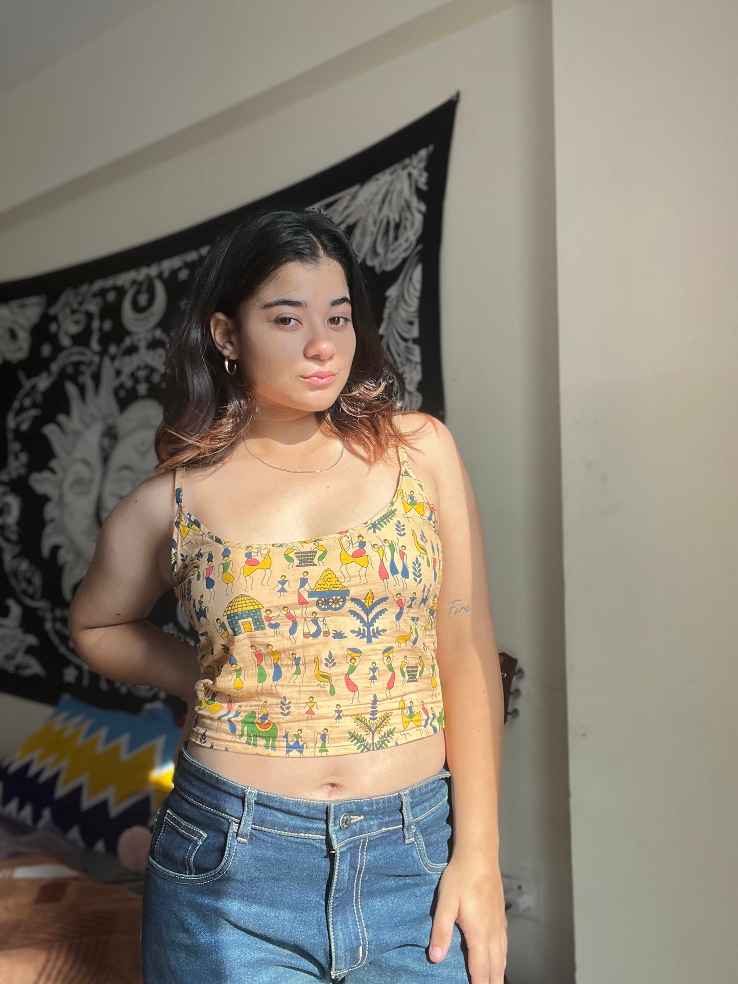 "SUMMER AFFAIR"- sleeveless crop top