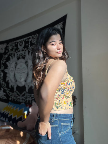 "SUMMER AFFAIR"- sleeveless crop top