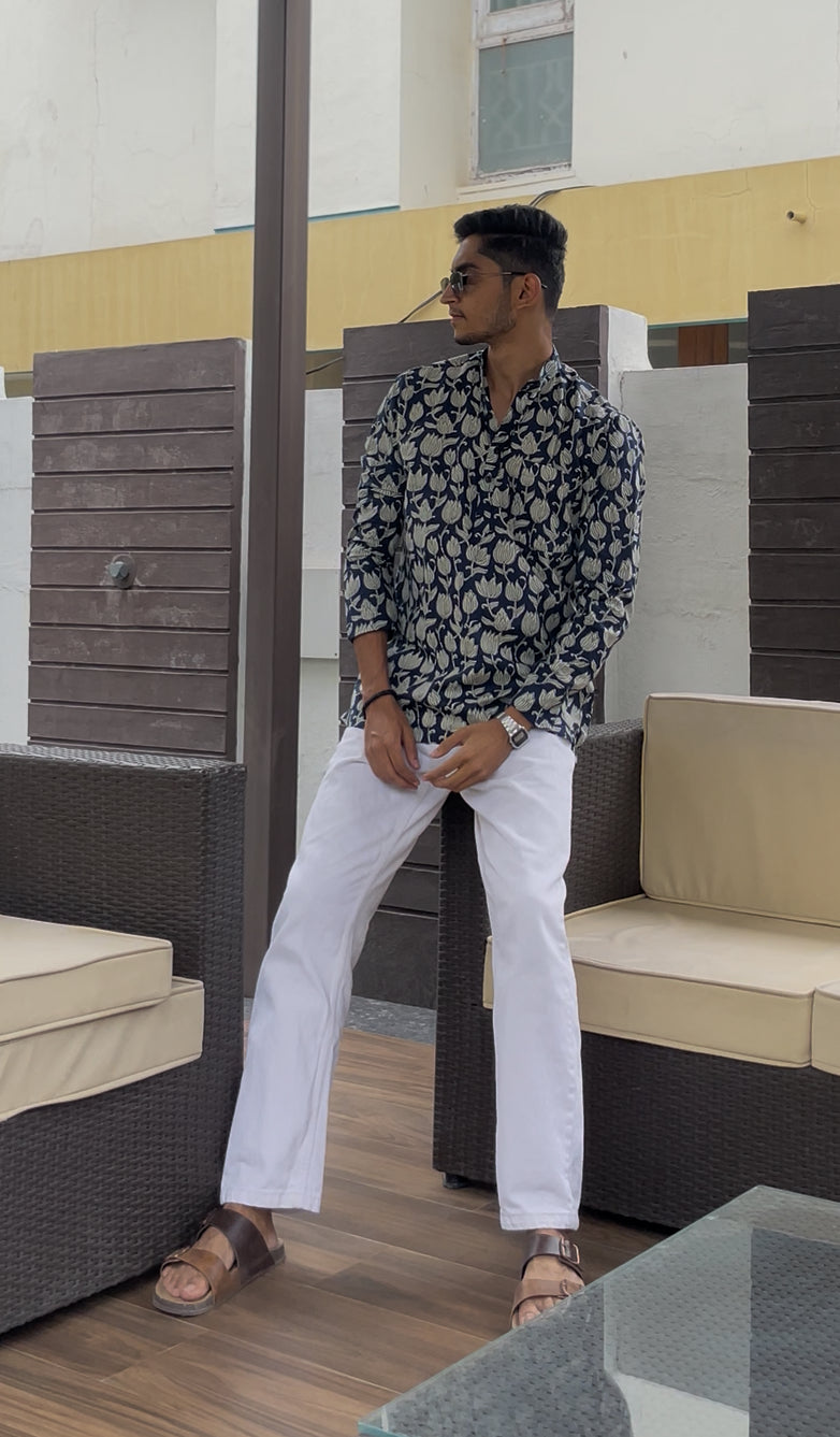 "GULZAR" full sleeves short kurta