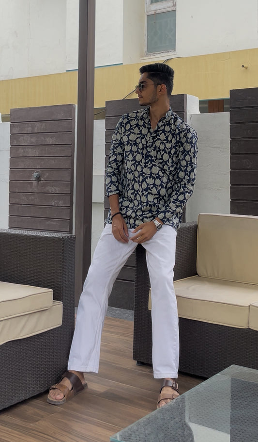 "GULZAR" full sleeves short kurta