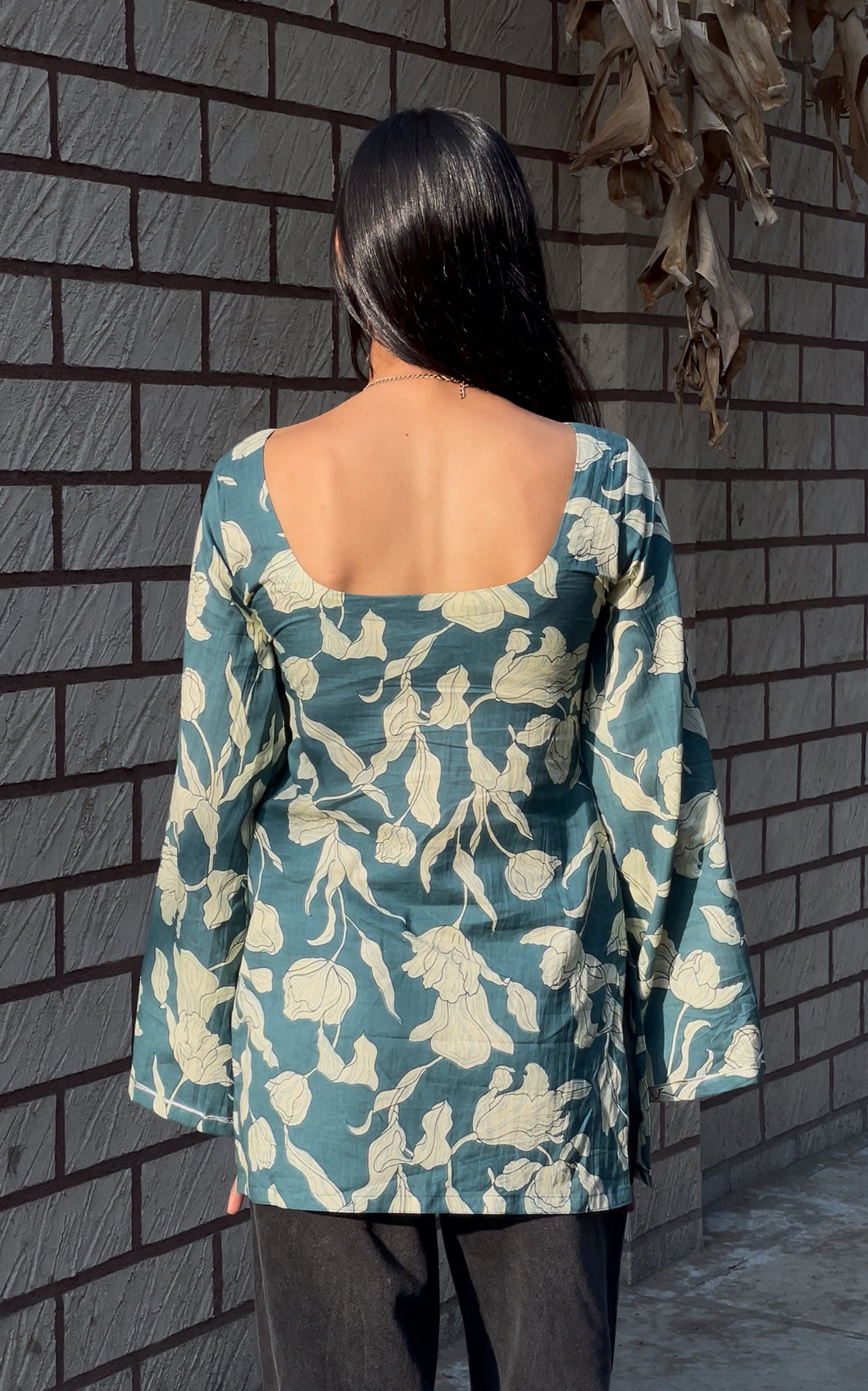 "AMAYA" -bell sleeves short kurti