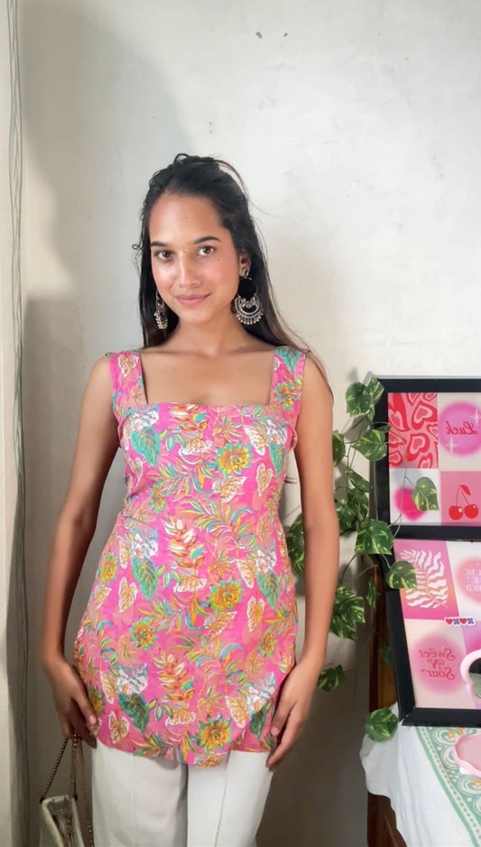 "PHOOLKARI" - short kurti
