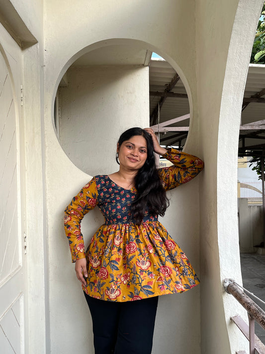 "SITA"-peplum short kurti
