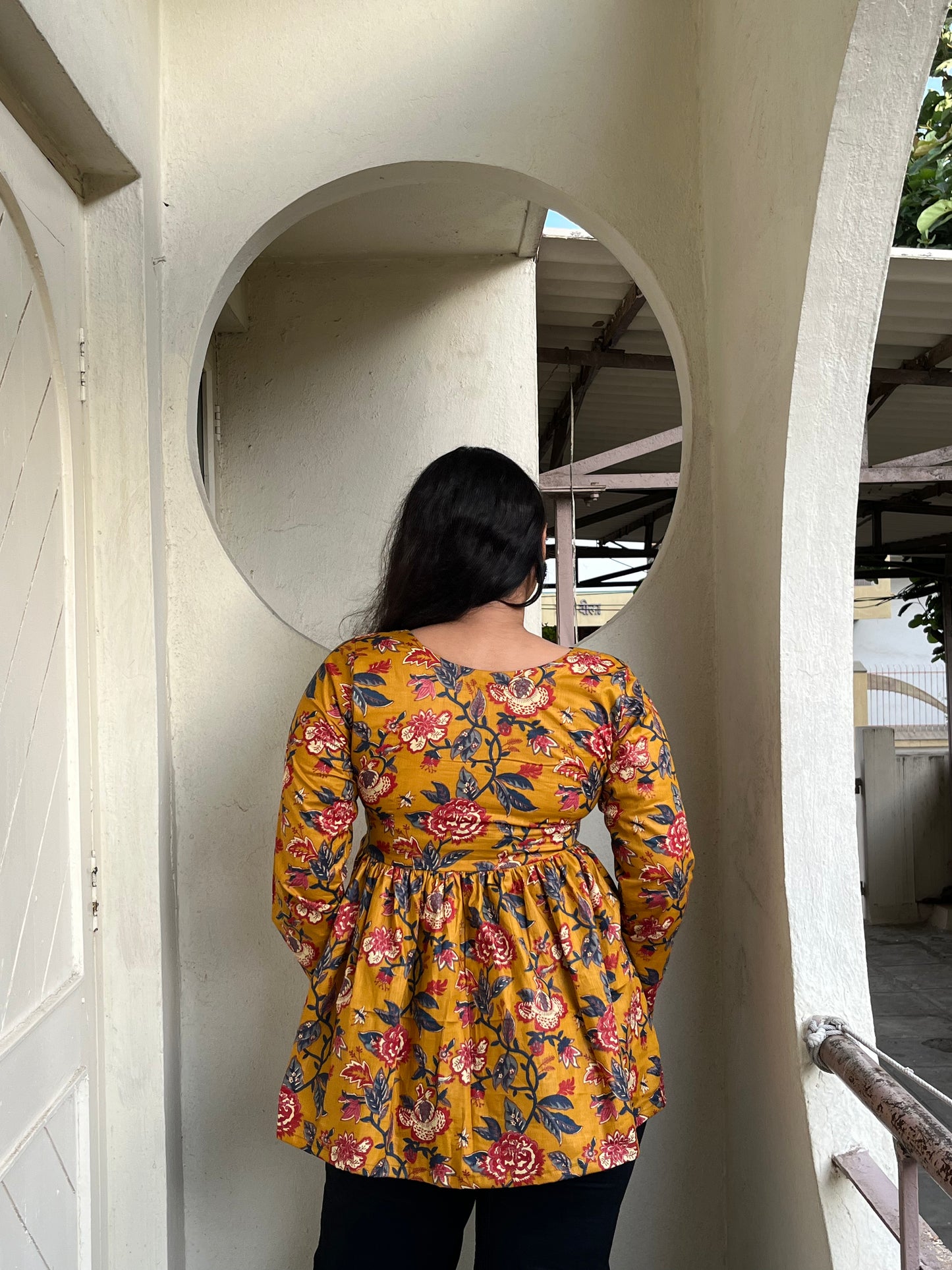 "SITA"-peplum short kurti