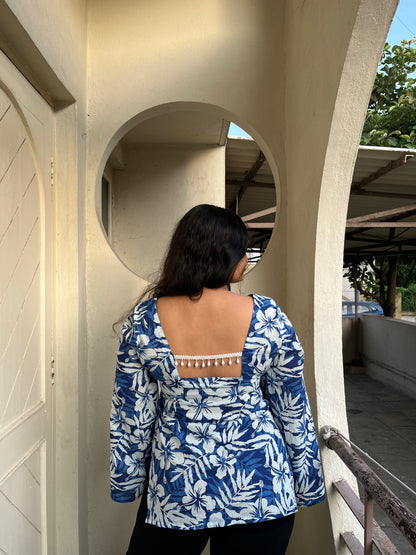 "BELLA" -bell sleeves short kurti